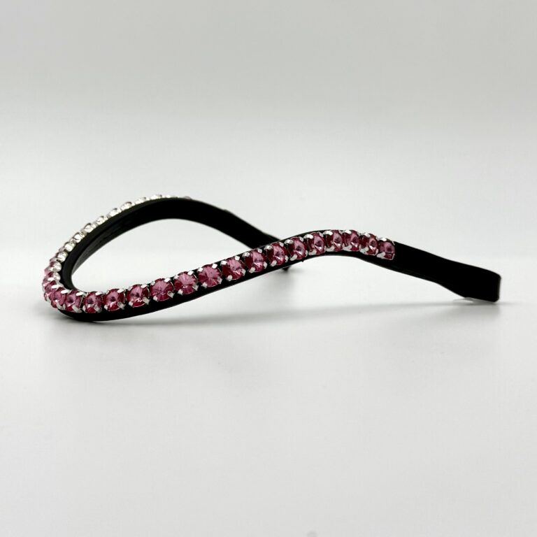 Firenze Pandebånd i pink – 10 mm sten