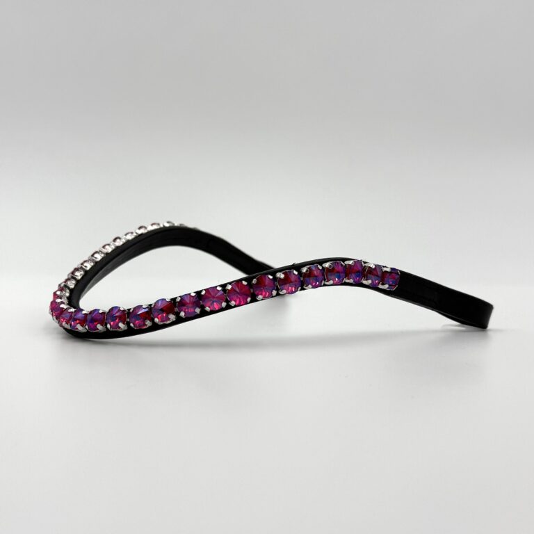 Firenze Pandebånd i farven Berry night – 10 mm sten
